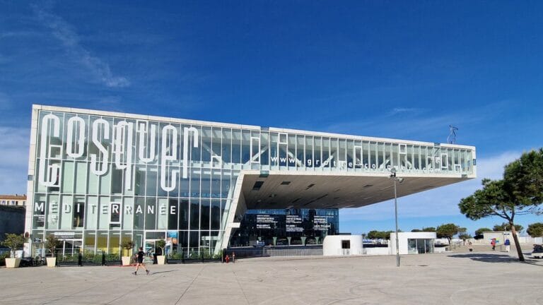 The building at the Old Port of Marseille that houses the replica of the cave of Cosquer.