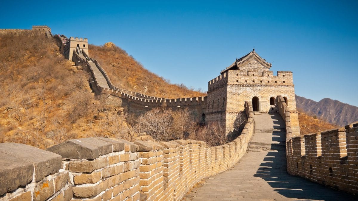 Restored Great Wall Tower at Mutianyu, near Beijing, China